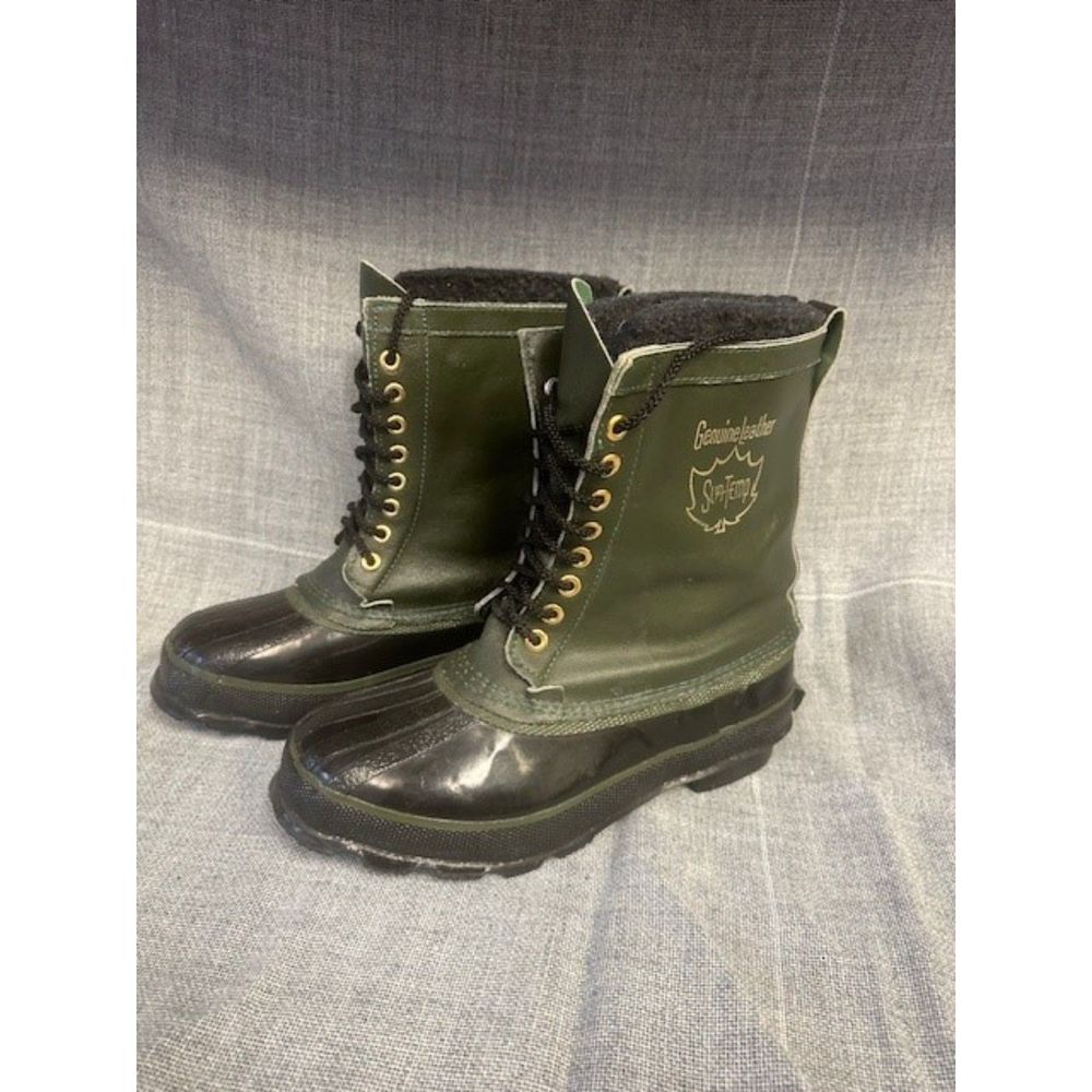 World Famous SubTemp Steel Shank Green Winter Boots Removable Wool Lining Mens 8